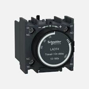 Schneider Electric Contactor Auxiliary And Mechanical Timer-LADT4- 10 - 180 s On delay timer, Neumetic