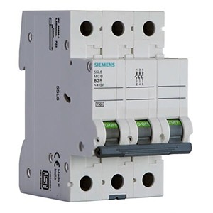 SIEMENS MINIATURE CIRCUIT BREAKER  5SL63637RC, 63A,3P, 7.5KA, MCB