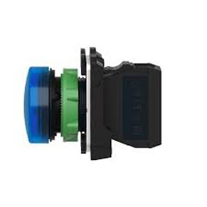 Schneider Electric Indicating Lamp-XB5AVM6- Pilot light, complete, 230-240V, BLUE