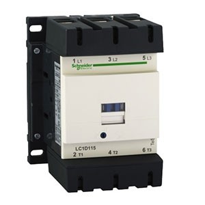 Schneider Electric Magnetic Contactor-LC1D115AM7- 115A (AC3), 3P, lth 200A (AC1) Magnetic Contactor, coil:220V AC